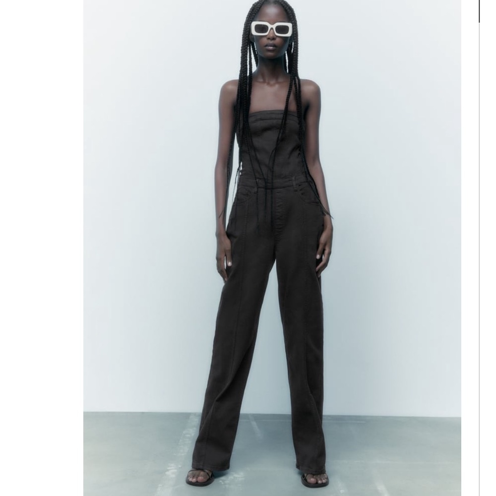Zara denim jumpsuit
